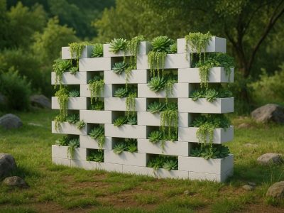 muro vegetal aberto